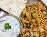 A picture of step 4 of Schezwan fried rice.
