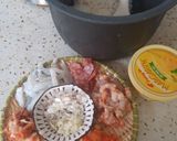 Hình bước làm 1 của món Cơm rang hải sản kimchi