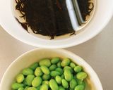 A picture of step 1 of Nutritious Edamame, Hijiki, and Tofu Salad.