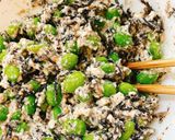 A picture of step 3 of Nutritious Edamame, Hijiki, and Tofu Salad.