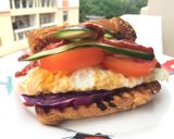 A picture of step 6 of Ham And Egg Sandwich.