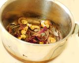 A picture of step 4 of A celebration of veggies: Mushroom dum biriyani.