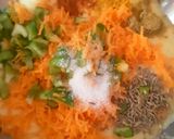 A picture of step 3 of Moong dal kofta curry.