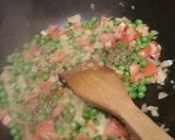 A picture of step 1 of Matar Maggie Masala.