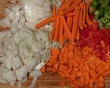 A picture of step 1 of Vegan Lentil Chili.