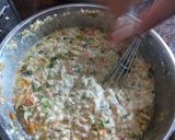 A picture of step 4 of Vegetable Appam.