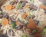 Foto del paso 4 de la receta: Espaguetis con verduras cremoso