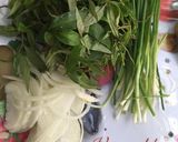 Hình bước làm 7 của món BÚN THANG (khá cầu kỳ, hoặc làm vào ngày nghỉ, các nguyên liệu mix tùy lần làm)