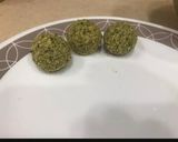 A picture of step 4 of Falafel and hummus.