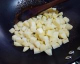 A picture of step 5 of Jeera aloo.