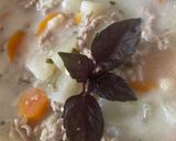 Tárkonyos karalábéleves darálthússal recept fázis 4 fotója