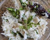 A picture of step 3 of Leftover rice dahi butti.