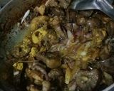 A picture of step 3 of Fried Roho and figo (cows heart and kidney)#4weekchallenge.