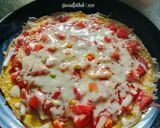 Gambar langkah 4 resipi Pizza Telur.