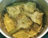 Foto del paso 1 de la receta: Alcachofas con papada ibérica curada