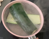 Foto del paso 1 de la receta: Calabacín relleno de bacalao