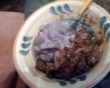 A picture of step 6 of friday night gizzards with coconut arrow root.