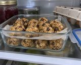 A picture of step 5 of Ewok Energy Bites (No-Bake Oat Peanut Butter Balls).
