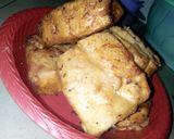 A picture of step 7 of Bread coated with akara paste.