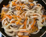 A picture of step 3 of Super Easy Beef Japchae.
