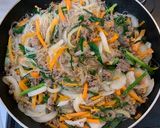 A picture of step 5 of Super Easy Beef Japchae.