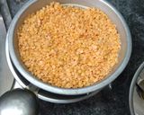 A picture of step 1 of Masoor Dal Vada.