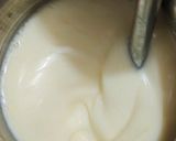 A picture of step 2 of Mango shake with icecream.