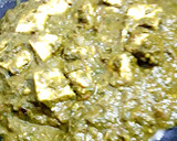 पालक पनीर(Palak Paneer recipe in Hindi) रेसिपी चरण 4 फोटो