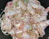 A picture of step 1 of Chicken Adobo.