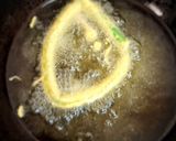 A picture of step 3 of Fried onion Scapes Rings.