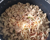 Foto del paso 5 de la receta: Spaghetti rojo con carne molida!! 🤤