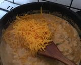 Tejszínes-sajtos-csirkés tagliatelle recept fázis 4 fotója