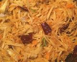 A picture of step 4 of Aloo(potato) bhaji.