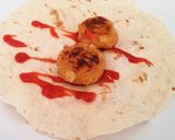 A picture of step 8 of Hot and Cold Veggie Wrap.