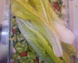 A picture of step 2 of Fattoush with Vinegar.