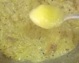 A picture of step 3 of Peper (Raw Papaya) shukto.