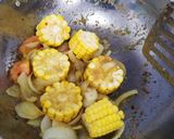 Foto langkah ke 5 dari resep Kepiting saos padang (Seafood mix).