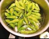 A picture of step 1 of Perfect Summer Snack: Edamame Peperoncino.
