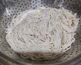 A picture of step 1 of Triple Schezwan fried rice.