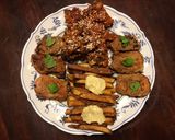 A picture of step 4 of California Farm Glazed Cauliflower Rosettes with Pork Tenderloin Medallions.