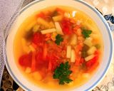 A picture of step 5 of Easy Potato Bean Soup.