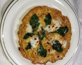 A picture of step 5 of Spinach Cheese Omelette 🧀 🧀 🥬.