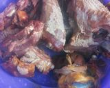 A picture of step 1 of Kienyeji chicken.