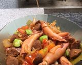 Foto langkah ke 6 dari resep Cumi Asin Pete.