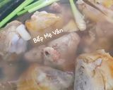 Hình bước làm 1 của món Cháo xương bò,chân bò đậu xanh và hạt sen