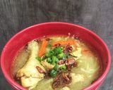 Foto langkah ke 3 dari resep Soto Banjar Ayam Probiotik Non MSG (bisa MPASI 12 bulan).