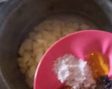 A picture of step 4 of Dal kachori and Aloo tarkari.