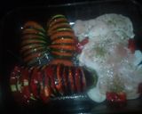 Foto del paso 4 de la receta: Libritos de berenjenas y calabacines rellenos con acompañamiento de pechugas al horno