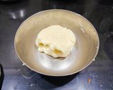 A picture of step 2 of Fireless Coconut Stuffed Burfi.