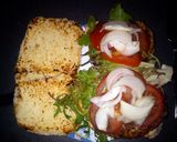 A picture of step 9 of spicy chicken burgers.